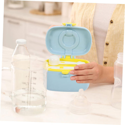 GARIOUANS 2Pcs Backpacks Portable Milk Powder Storage Container Travel Friendly Formula Dispenser for Boy Girl Compact