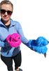 (3 Pack) (8" 5") (3 Pack Zugar Land Soft Shaggy Puffer Dog Toy x Filled with air for a Fun Squishy Stretchy Fidget