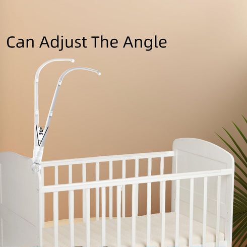 sweetfamily 32 inch Crib Mobile Arm Nursery Mobile Arm Baby Mobile Hanger,Extra Long Mobile Arm for Crib,The Claw Part
