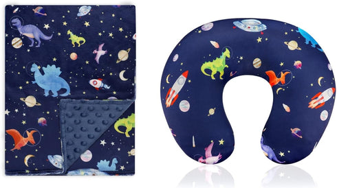 GFU Nursing Pillow Cover, Newborn Breastfeeding Pillow Case and Baby Blanket for