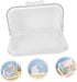 Countertop Toyvian Bottle Drying Box with Transparent Cover Milk Bottle Drainer and Storage Container for Tools