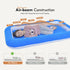 Inflatable Toddler Travel Bed with Safety Sides in Blue