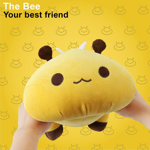 Onsoyours Cute 13" Yellow Bee Plush Toy Pillow Soft Stuffed Animal for Kids