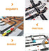 Toyvian Road Race Track Sticker Roll - Removable Tape for Toy Cars and Trains, Stick to Floors and Walls