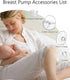 beaina MomMed S21 S18 24mm Wearable Breast Pump Parts Compatible with Wearable Breast Pump, Include Duckbill Valves