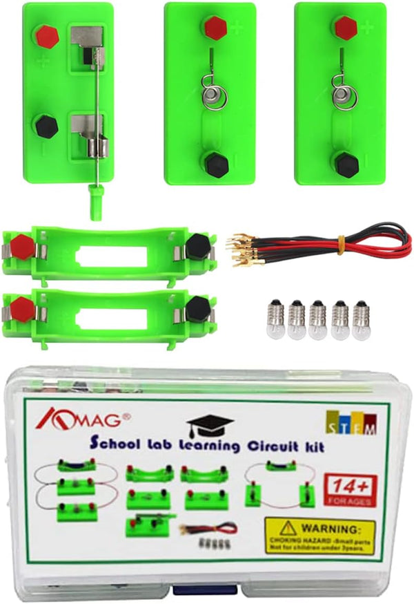 AOMAG Physics Science Lab Learning Circuit Kit, Electricity Experiment Set for Kids Junior and Senior High School