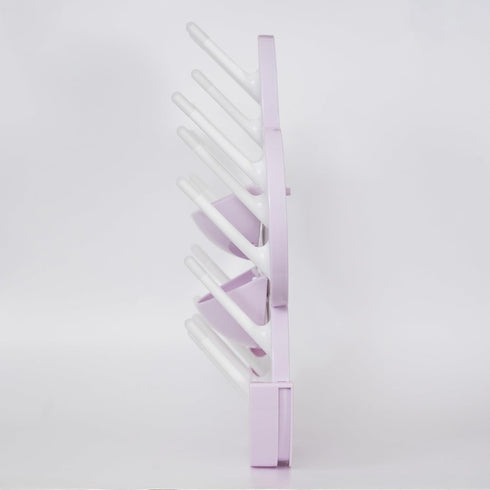 The Bottle Blossom 2 - Wall Mounted Baby Bottle Drying Rack for Bottles, Cups, Sippy Cups, Vertical Wall Hanging, Space