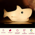 7-Color TriPro Silicone Shark Night Light for Kids Nursery Soft Touch LED Baby Room Lamp, Touch-Control USB