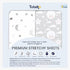 TotAha Premium Soft Pack n Play Sheets, 2-Pack Jersey Knit Mini Crib Sheets, Moon & Grey Sky