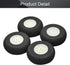Bettomshin RC Airplane Wheels, 4Pcs 1.97inch Dia Tire and Wheel Sets, Aircraft Foam Wheel Replacement for DIY RC Model