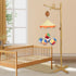 Floor Standing Wooden Baby Crib Mobile Arm Natural Wooden Mobile Stand for Crib,Wood Crib Arm with Bird Design