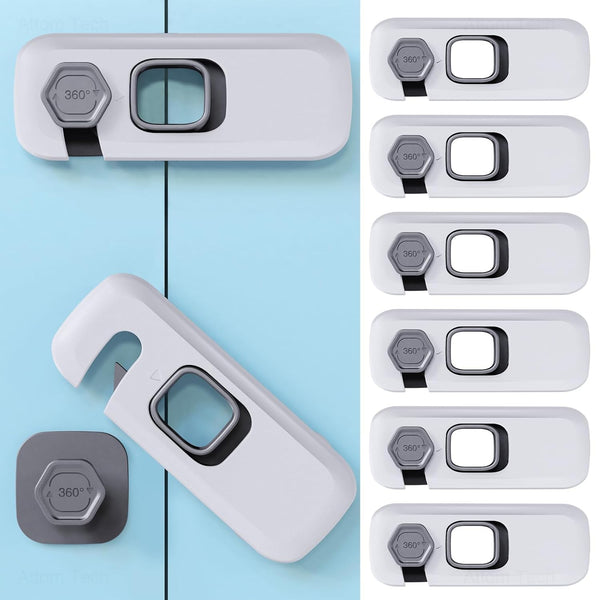 NiHome Child Proof Refrigerator Lock 6-Pack, Baby Safety Locks for Fridges and Cabinets