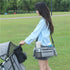 Generic The multi-functional baby carriage storage bag can be fixed on the vehicle. It has a cup holder and detachable