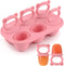 Moukiween Toddler Popsicle Molds Baby Food Storage Containers Suitable for Fresh Frozen