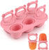 Moukiween Toddler Popsicle Molds Baby Food Storage Containers Suitable for Fresh Frozen