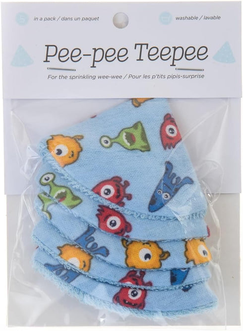 (5 Count) Pee-Pee Teepee Monster - Toddler Size Cello Bag