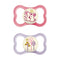 MAM Air Night Baby Pacifiers, Glows in The Dark, 2 Count, 6-16 Months, Girl