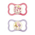MAM Air Night Baby Pacifiers, Glows in The Dark, 2 Count, 6-16 Months, Girl