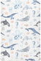 CHUROUSY Ocean Animal Crib Sheets for Boys Girl Whale Shark Dolphin Starfish Jellyfish