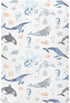 CHUROUSY Ocean Animal Crib Sheets for Boys Girl Whale Shark Dolphin Starfish Jellyfish
