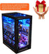 Montidey 3D DIY Dollhouse Booknook Bookshelf Insert Decor,DIY Book Nook Kit, Wooden Puzzle with LED Lighting Book Nook