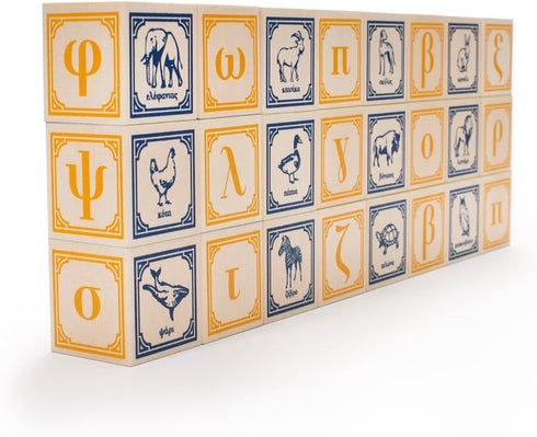 Uncle Goose Greek Blocks - Made in the USA