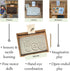 Montessori Sand Tray with Flashcard Holder and Flashcards | Play Sand & Wooden Stylus | Sensory Bin | Tactile & Sensory