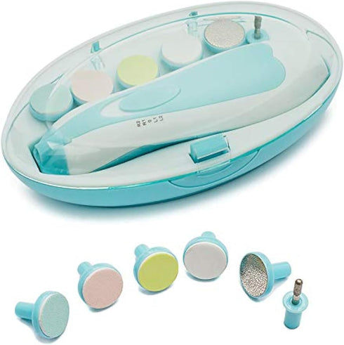 changle Newborn Babies Electric Nail Trimmer, Portable Quiet Baby Electric Nail File Clipper,Trim