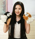 FEILEX 9 inch Cocker Spaniel Plush Toy Stuffed Animal Toy Plush Animal Doll (Black)