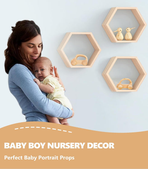 Wooden Baby Cars Toys - 2 PCS Wooden Cars for Toddlers 1-3, Montessori Toys for Babies 0-12 Months, Neutral Nursery
