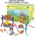 Set Set Kids Camping Toys: Pretend Campfire/BBQ Grill Toys & Bow and Arrow Game - Perfect Kids Camping for Outdoor