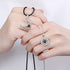 Couple Bracelet Long Distance Matching Heart Necklaces Set for Bf Gf Couples Jewelry Gifts for Him Her Wedding 2024