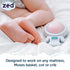 6 Zed by Rockit - Baby Sleep Aid Helps Your Baby Sleep, Vibration Modes and Calming Red Light, Place on Any Mattress