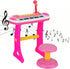 31-Key HONEY JOY Kids Piano Keyboard, Electronic Piano Educational Musical Instrument Toy with Microphone, Sounds