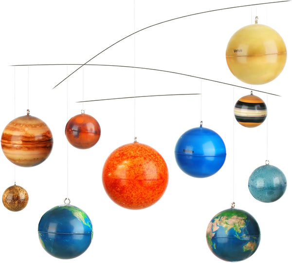 Hollowfly 3D Solar System Mobile Hanging Planets Solar System Decor Educational Planets Model