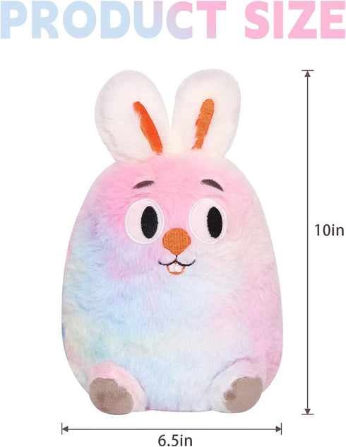Plush8 Inch Rainbow Rabbit Plush Toy Rabbit Stuffed Animal Cute Easter Rabbit Plush Pillow Soft Plushie Doll Gifts