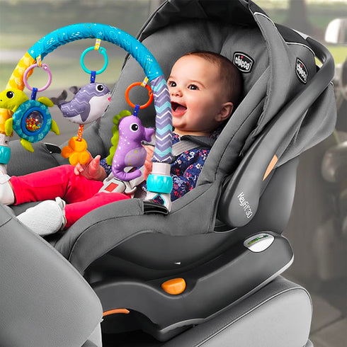 ORZIZRO 0 6 12 Baby Stroller Arch Toys, Crib Mobile for Infants Adjustable Bassinet Mobile with Universal Clamp