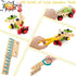 36-Piece Set 2 3 4 5 6 KIDWILL Tool Kit for Kids, Wooden Toddler Tools Includes Tool Box, Montessori Educational Stem