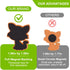 YUJUN 12PCS Fridge Magnets for Kids,Cute Vivid Farm Animals Refrigerator Magnets Toys for Fridge Baby Educational
