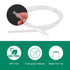 Penitue 4pcs Replacement Tubing for Elvie Stride Pump, Silicone Breast Pump Tubing with Tube Connectors Replacement