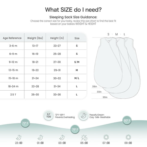 9-15 6-12 lulumoon Sleep Sack Muslin for Baby: Cotton Wearable Blanket for Months - Soft Lightweight Ideal for Nursery