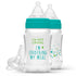 Evenflo Feeding Balance + Wide Neck Printed Bottles, 9oz 2pk with Pacifier