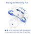 LittleForBig Adult-Sized Printed Pacifier in Blue - Generation II