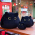 Black Cat Stuffed Animal Plush Toy - Creative Cat Shape Soft Pillow Toys, Gifts for Kids, 25cm