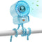 AMTIFO Blue Baby Fan - USB Rechargeable, Quiet, Adjustable Speed, Portable Cooling
