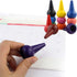 Wobe 12 Finger Crayons for Toddlers, Palm-Grip Colors Paint Crayons Sticks Stackable Toys for Kids Toddlers Child Boys