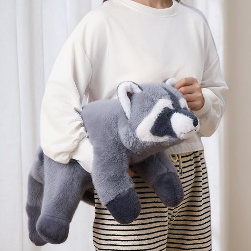 Labauxite (25.5in) Raccoon Plush, Raccoon Stuffed Animals, Cute Plush Toys Realistic Raccoons Body Pillow Hug Sleeping