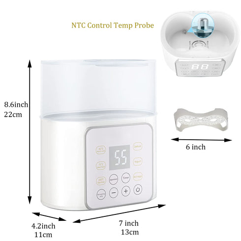 Formula9-in-1 Baby Bottle Warmer, Fast Baby Food Heater Defrost BPA-Free Warmer Accurate Temperature Control