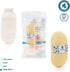 Set Hypoallergenic Natural Baby Sponge & Wash Cloth for Bath Ultra-Soft, Gentle, Safe for Newborns, Infants & Sensitive