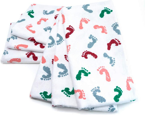 100% 6 Pack) Baby Hospital Nursery Receiving Swaddling Blankets for Newborn Babies - Breathable Cotton - Durable